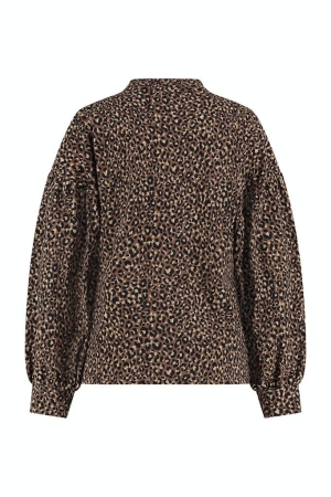 Studio Anneloes Studio Anneloes shirts en tops T-shirt Lange mouw 2384 bronze/camel