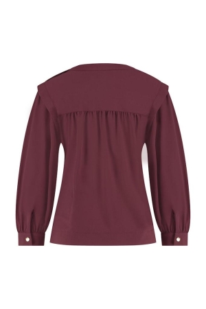 Studio Anneloes Studio Anneloes shirts en tops T-shirt Lange mouw 3600 bordo