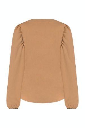 Studio Anneloes Studio Anneloes blouses Blouse 8400 camel