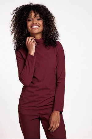 Studio Anneloes Studio Anneloes shirts en tops T-shirt Lange mouw 3600 bordo