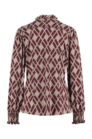 Studio Anneloes Studio Anneloes blouses Blouse 1336 cappu/bordo
