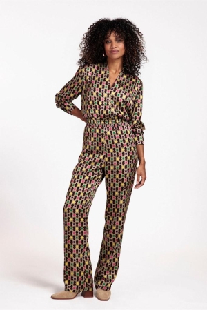 Studio Anneloes Studio Anneloes broeken Broek 8429 camel/lime