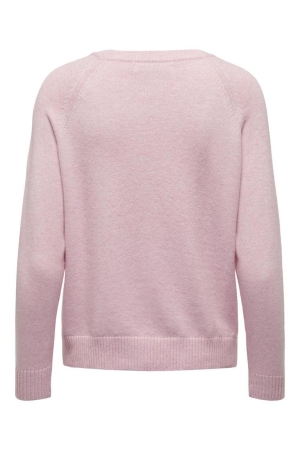 Only Only truien Trui light pink w. melange