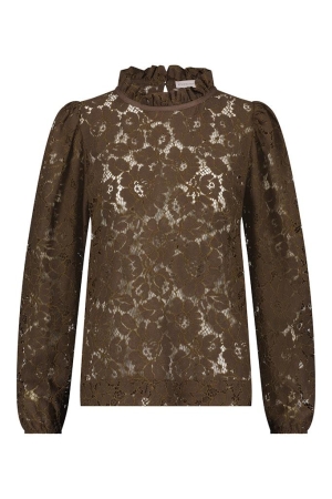 Studio Anneloes Studio Anneloes shirts en tops T-shirt Lange mouw 2300 bronze