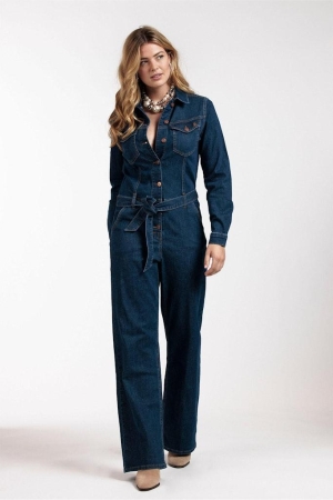 Studio Anneloes Studio Anneloes broeken Jumpsuit 6301 dark jeans