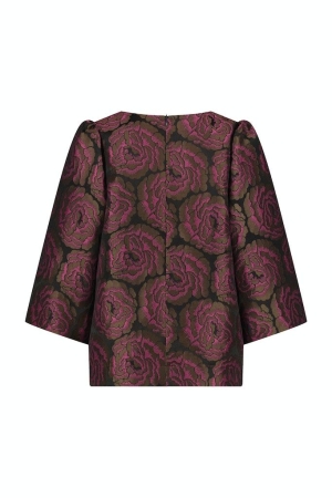 Studio Anneloes Studio Anneloes shirts en tops T-shirt Lange mouw 9056 black/pink