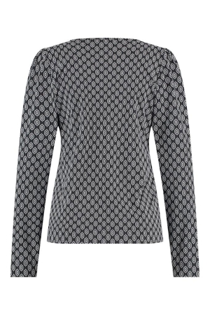 Studio Anneloes Studio Anneloes shirts en tops T-shirt Lange mouw 9091 black/light grey