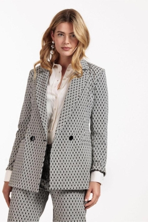 Studio Anneloes Studio Anneloes jassen Blazers 9011 black/off white 9011 black/off white