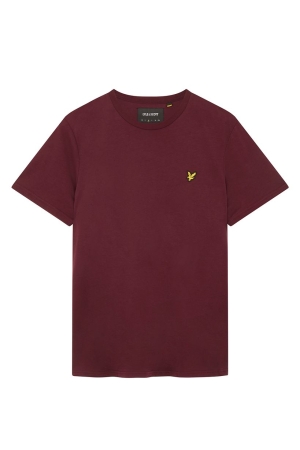Lyle & Scott Lyle & Scott shirts en tops Basic T-shirts z562 burgundy