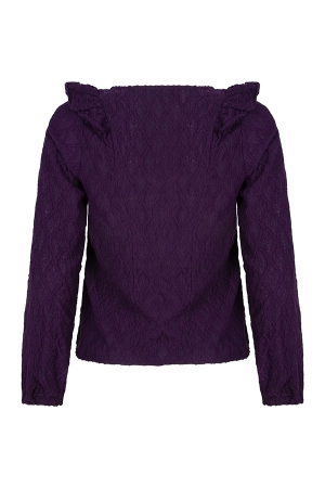 Lofty Manner Lofty Manner shirts en tops T-shirt Lange mouw 750 purple