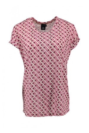 FOS Amsterdam FOS Amsterdam shirts en tops T-shirt Korte mouw 640 fuchsia