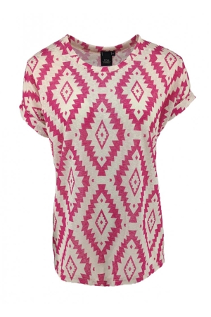 FOS Amsterdam FOS Amsterdam shirts en tops T-shirt Korte mouw 640 fuchsia