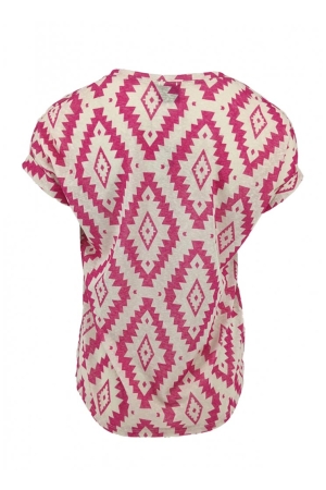 FOS Amsterdam FOS Amsterdam shirts en tops T-shirt Korte mouw 640 fuchsia