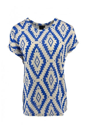 FOS Amsterdam FOS Amsterdam shirts en tops T-shirt Korte mouw 400 kobalt