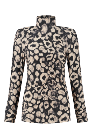 Helena Hart Helena Hart shirts en tops T-shirt Lange mouw camel