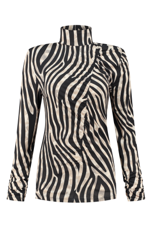 Helena Hart Helena Hart shirts en tops T-shirt Lange mouw camel