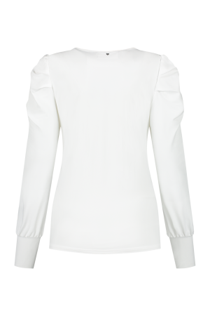 Helena Hart Helena Hart shirts en tops T-shirt Lange mouw wit