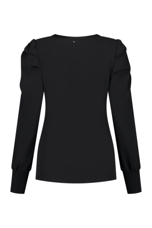 Helena Hart Helena Hart shirts en tops T-shirt Lange mouw zwart