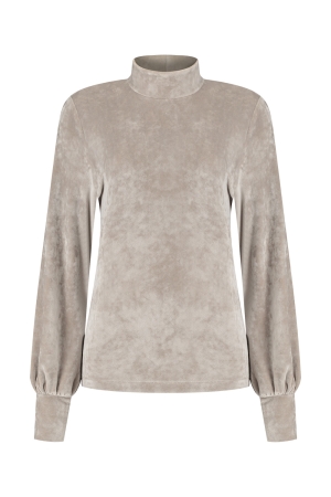 Helena Hart Helena Hart shirts en tops T-shirt Lange mouw sand