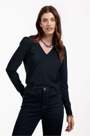 Studio Anneloes Studio Anneloes shirts en tops T-shirt Lange mouw 6900 dark blue 6900 dark blue