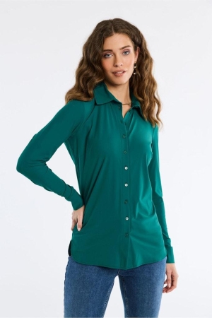 Studio Anneloes Studio Anneloes blouses Blouse 7300 dark green