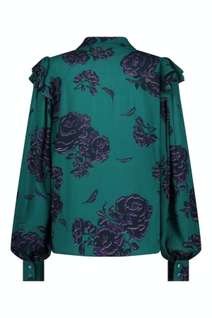Studio Anneloes Studio Anneloes shirts en tops T-shirt Lange mouw 7338 deep green/deep purple