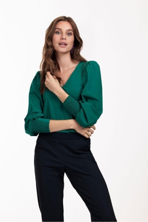 Studio Anneloes Studio Anneloes blouses Blouse 7300 dark green