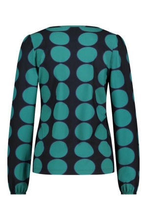 Studio Anneloes Studio Anneloes shirts en tops T-shirt Lange mouw 6973 darkblue/dark green