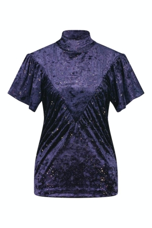 Studio Anneloes Studio Anneloes shirts en tops T-shirt Korte mouw 3800 deep purple