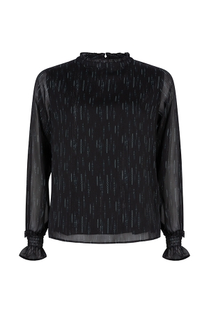 Lofty Manner Lofty Manner blouses Blouse 702 silver crystal print