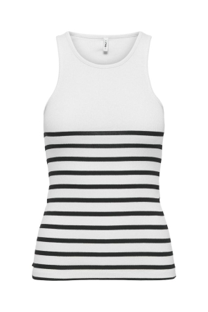 Only Only shirts en tops Tops en Singlets bright white black