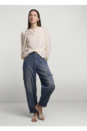 SUMMUM SUMMUM shirts en tops T-shirt Lange mouw 122 ivory