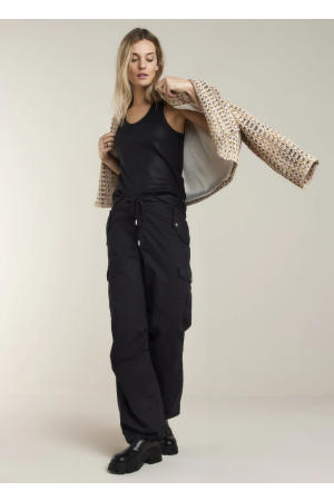 SUMMUM SUMMUM broeken Cargobroeken 990 black