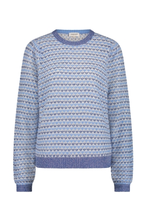 Fabienne Chapot Fabienne Chapot truien Trui 3018 cornflower blue