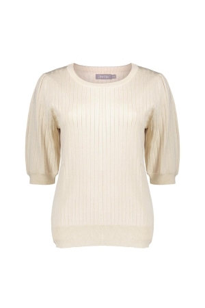 Geisha Geisha truien Trui korte mouw 10 off-white
