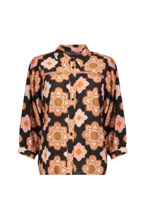Geisha Geisha blouses Blouse 999 black/orange