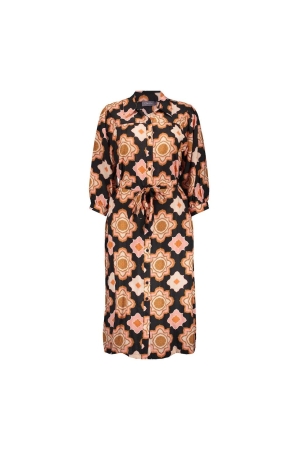 Geisha Geisha jurken Jurk 999 black/orange