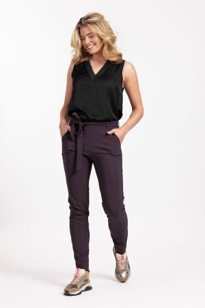 Studio Anneloes Studio Anneloes broeken Broek 8600 aubergine