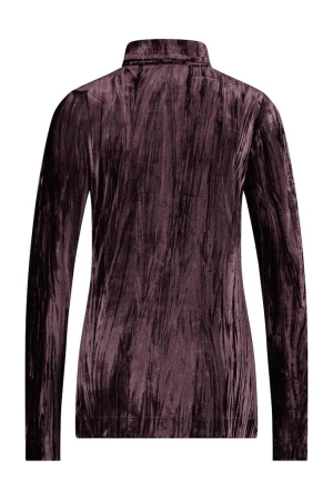 Studio Anneloes Studio Anneloes shirts en tops T-shirt Lange mouw 8600 aubergine