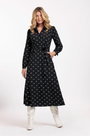 Studio Anneloes Studio Anneloes jurken Jurk 9086 black/aubergine