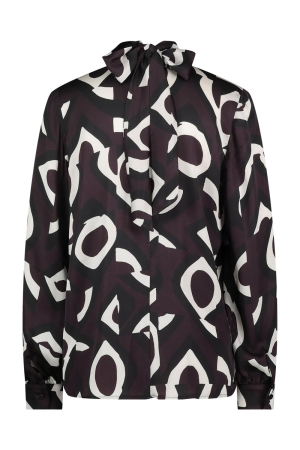 Studio Anneloes Studio Anneloes shirts en tops T-shirt Lange mouw 8611 aubergine/offwhite