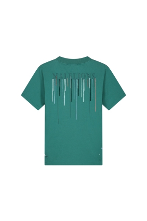 Malelions Malelions shirts en tops Print T-shirts 229 petrol