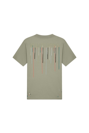 Malelions Malelions shirts en tops Print T-shirts 563 dry sage