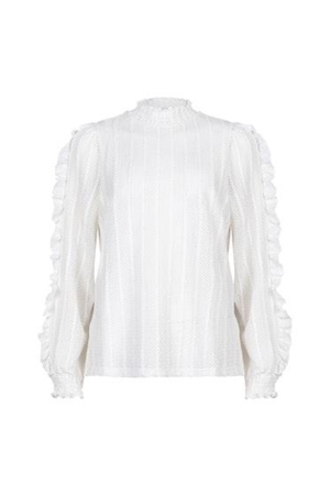 Lofty Manner Lofty Manner shirts en tops T-shirt Lange mouw 100 white