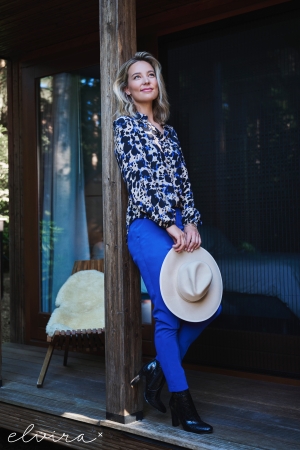 Elvira Casuals Elvira Casuals blouses Blouse 21 blue