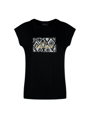 Elvira Casuals Elvira Casuals shirts en tops T-shirt Korte mouw 4 black