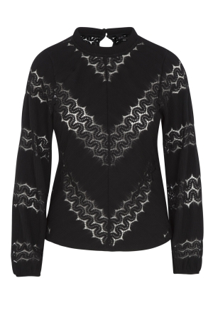 Elvira Casuals Elvira Casuals shirts en tops T-shirt Lange mouw 4 black