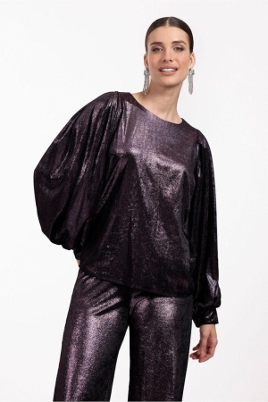 Studio Anneloes Studio Anneloes shirts en tops T-shirt Lange mouw 3800 deep purple