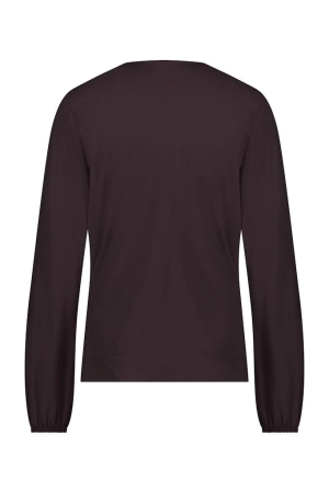 Studio Anneloes Studio Anneloes shirts en tops T-shirt Lange mouw 8600 aubergine