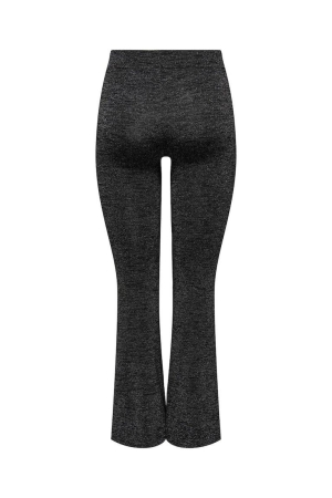 Only Only broeken Broek black silver glitter